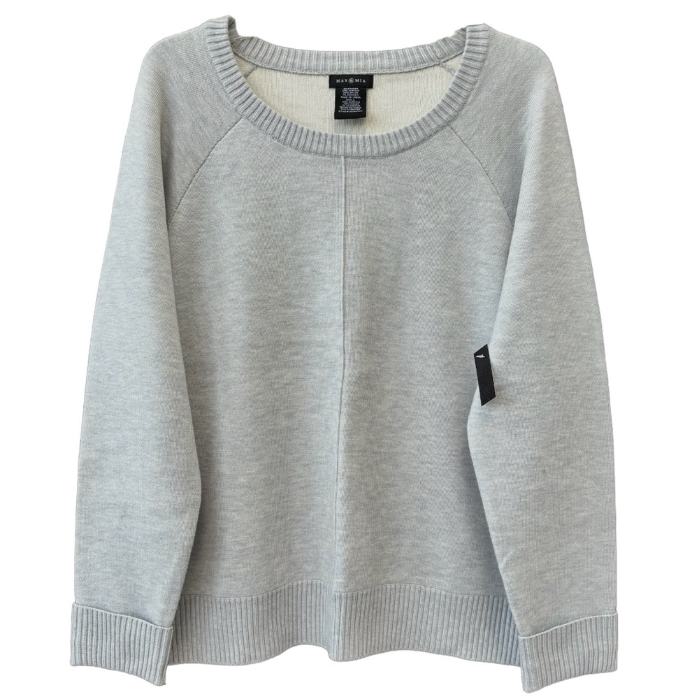 Luxury Knit Sweater Cozy Buttery Soft Pullover Jumper Neutral Gray Size Large - Picture 16 of 16